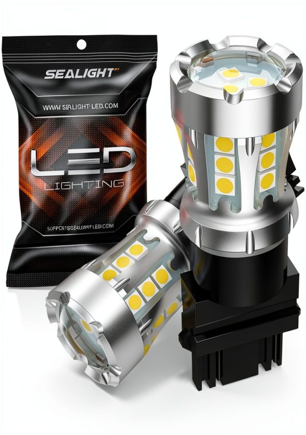 SEALIGHT 3157 LED Bulbs White Brake Light-0
