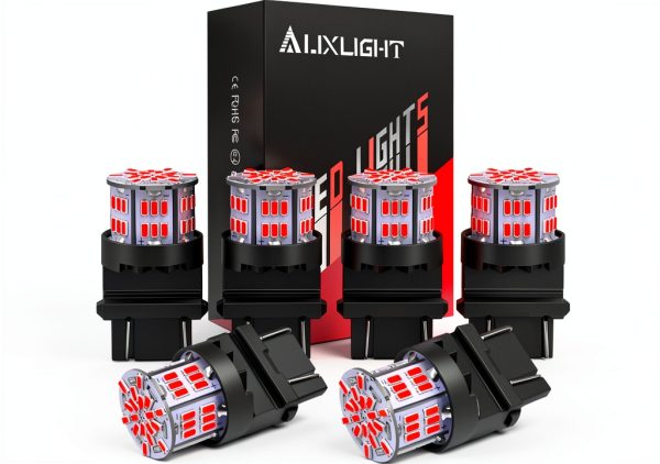 AUXLIGHT 3157/ 3057 LED Bulb Brilliant Red 400LM-0