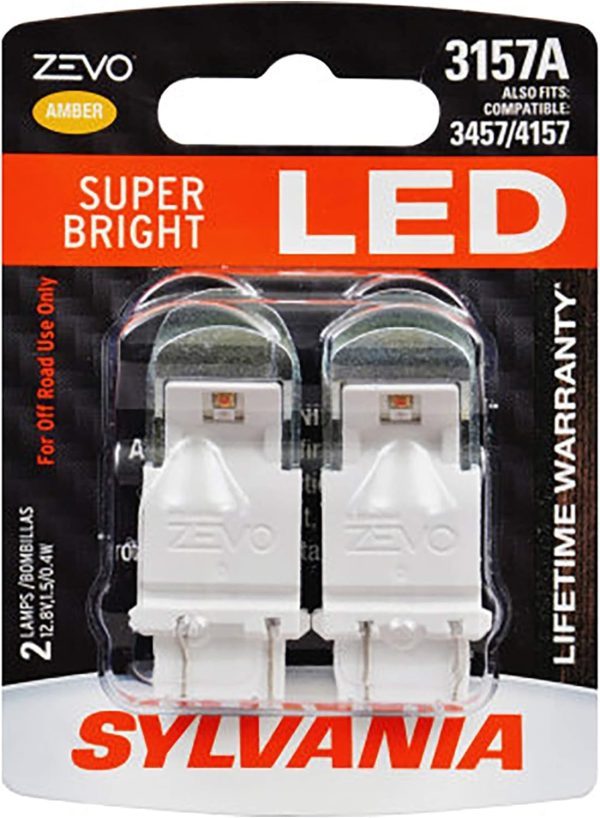 Sylvania Amber LED 3157 Bulbs for Vehicles-0