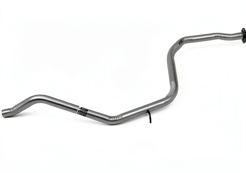 Installing Tenneco Exhaust Extension Pipe Aluminum Steel on a wooden garage workbench