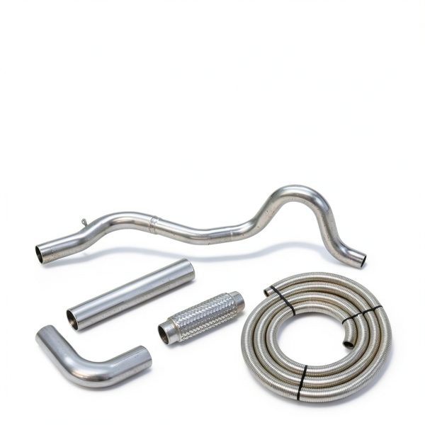 Tenneco Exhaust Extension Pipe 26in Tailpipe Aluminized Steel Fit-2