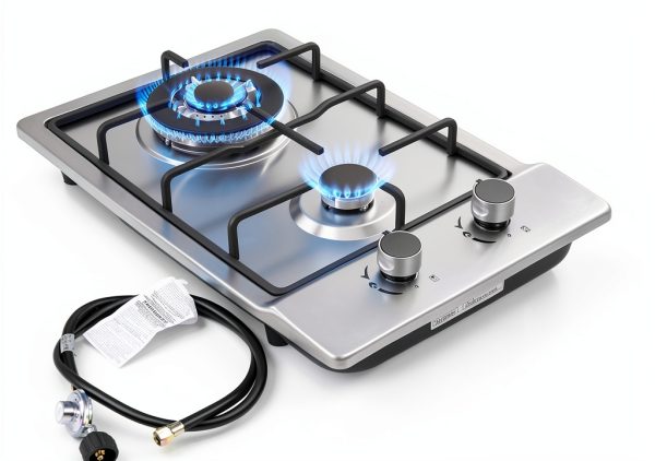 12 inch Gas Cooktop by forimo 12 Inch Stainless Steel Dual Fuel-0
