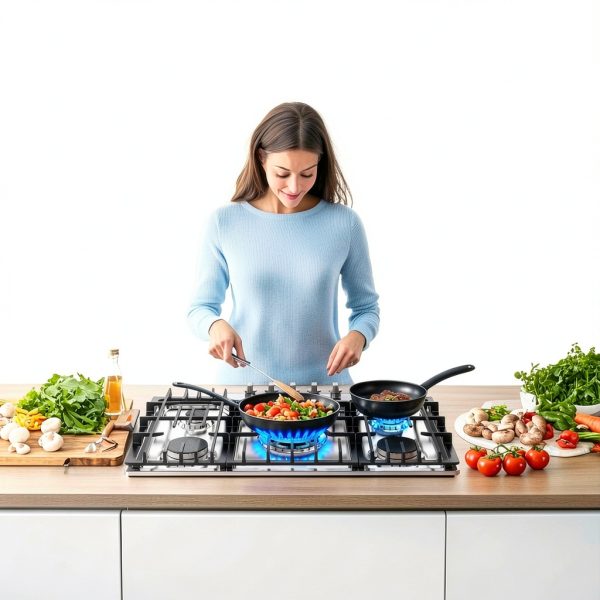 30 Inch Gas Cooktop TOPWISH 5‑Burner SABAF Stainless Steel Built‑In-6