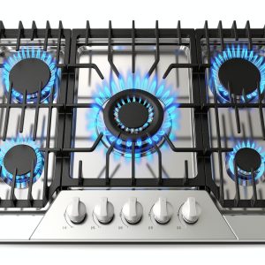 30 Inch Gas Cooktop TOPWISH 5‑Burner SABAF Stainless Steel Built‑In-0