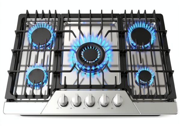 30 Inch Gas Cooktop TOPWISH 5‑Burner SABAF Stainless Steel Built‑In-0