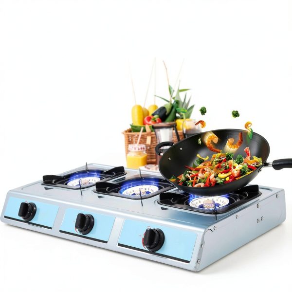 Stainless Steel 3 Burner Propane Gas Stove forimo Cooktop Ignition-7