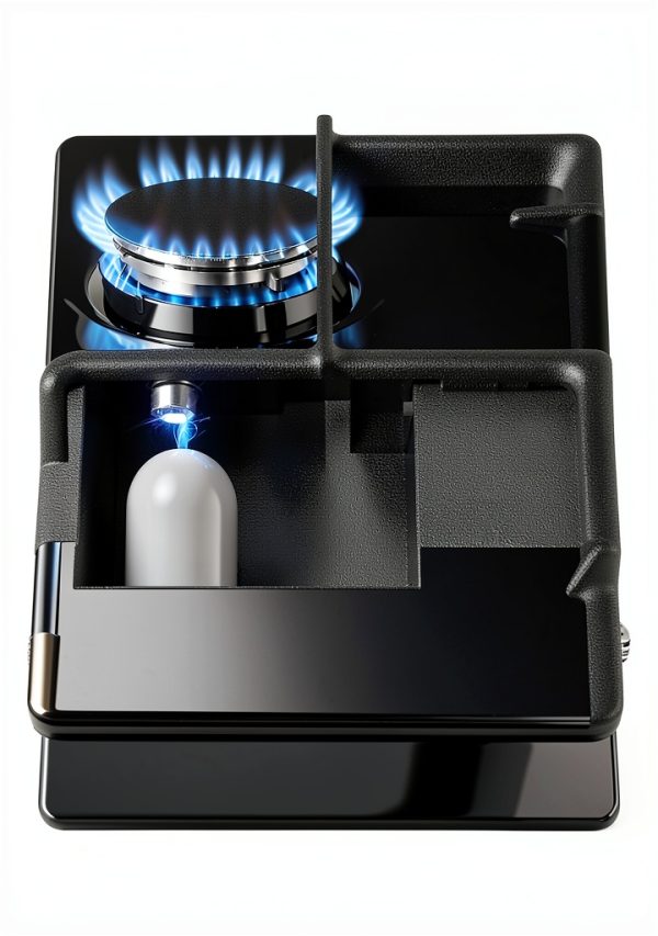 2 Burners Gas Cooktop TOPWISH 12" Tempered Glass 18000 BTU Convertible-4