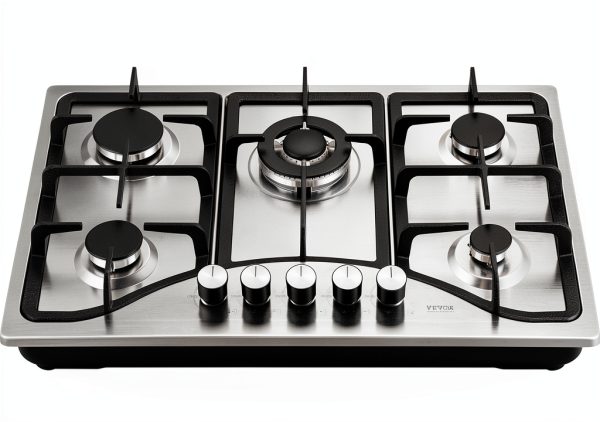 VEVOR 30" 5-Burner Cooktop Stainless Steel Dual Fuel Convertible-8