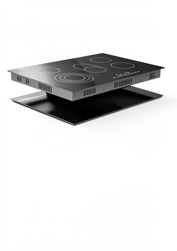 VEVOR Built in Electric Stove Top, 30 inch 5 Burners Ceramic Cooktop, 240V Glass Radiant Cooktop with Sensor Touch Control, Timer & Child Lock Included, 9 Power Levels for Simmer Steam Slow Cook Fry-6