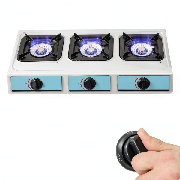 Stainless Steel 3 Burner Propane Gas Stove forimo Cooktop Ignition-2