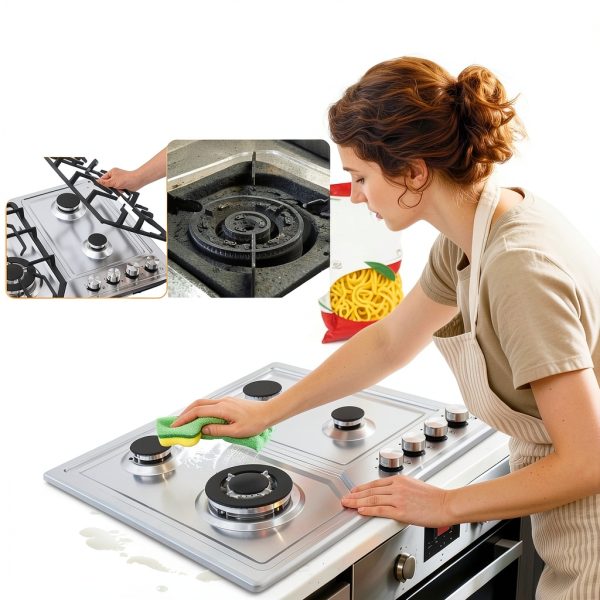 22x20 Gas Cooktop by forimo 4-Burner Stainless Steel 20W x 22L-4